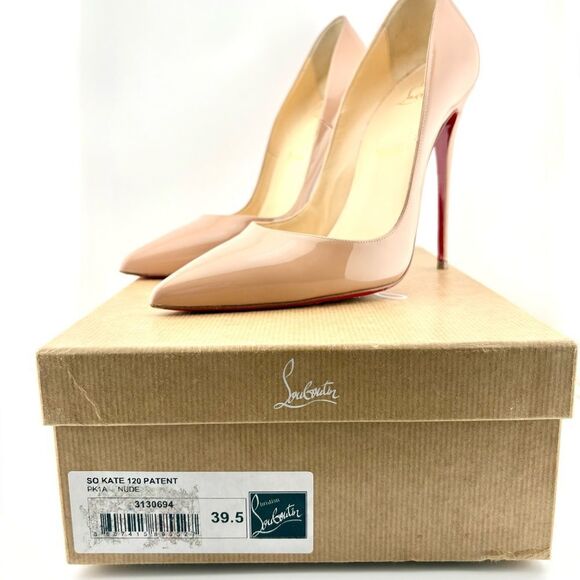 So Kate Christian Louboutin Nude Stiletto Heel w/ Original Dusties & Box in EUC - Picture 10 of 11